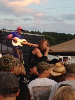 JJ Lawhorn getting down close and intimate with the fans. 