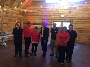 Governor Haslam with the owners and employees of Country Kinfolk in Lenoir City. 