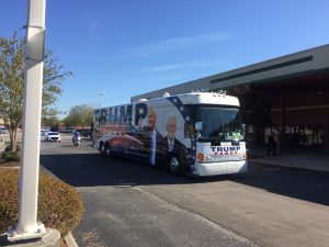 The bus rolled in right at NOON