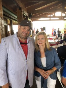Brian Hornback and Marsha Blackburn at the 6/23/2018 Grainger County Republican Women Club Picnic 