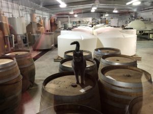 The DC "Distillery Cat" was on guard. 